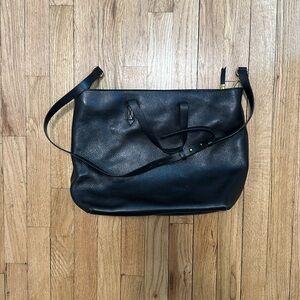 MADEWELL The Zip-Top Transport Carryall Black Leather Great Condition Pre-Owned